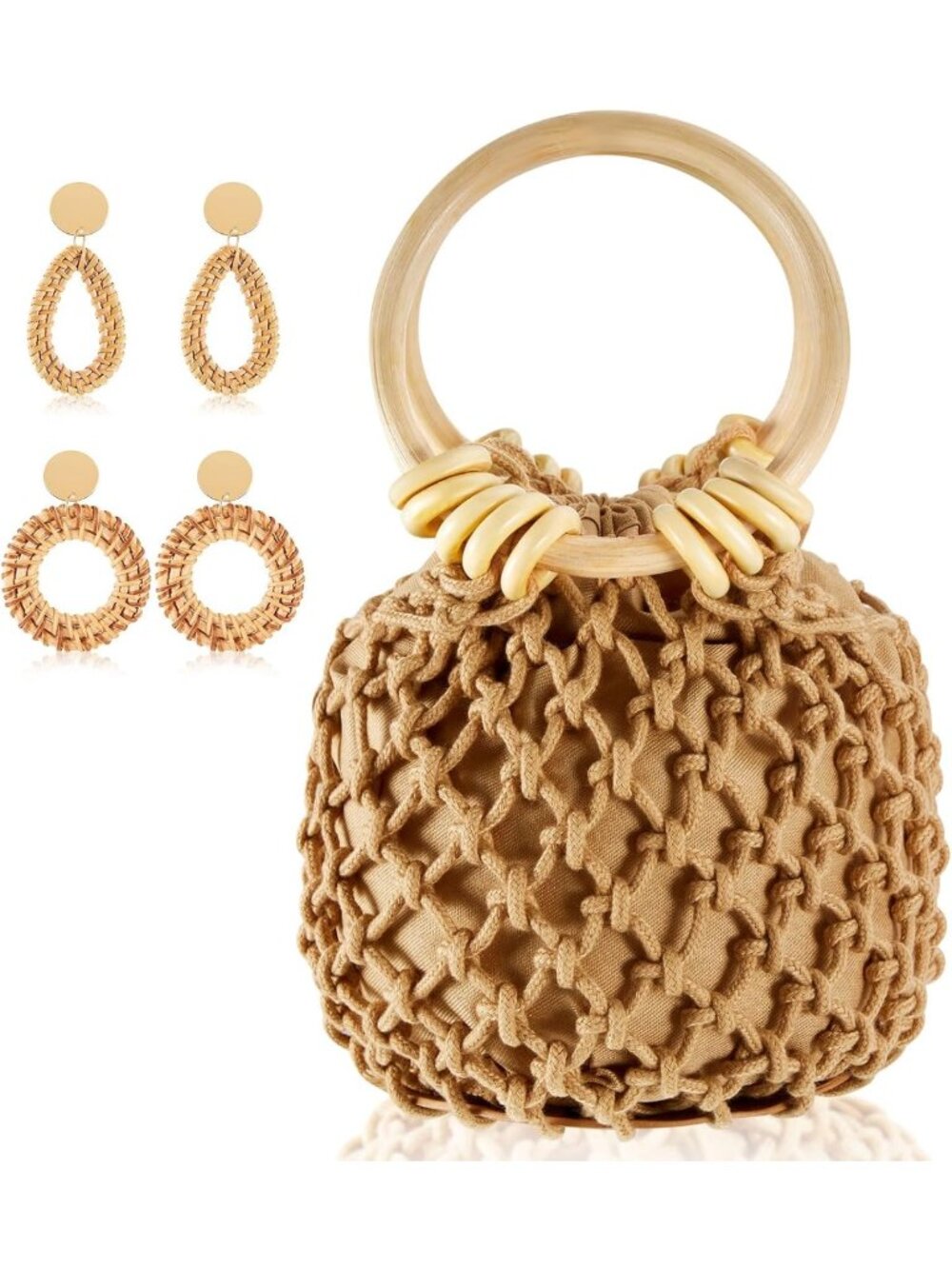 Stylish Straw Beach Purse for Women - Perfect Vacation Tote Bag Accessory